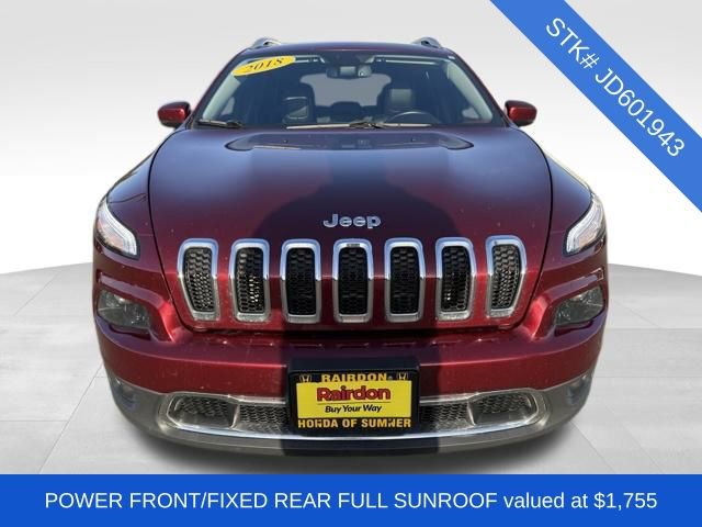 Used 2018 Jeep Cherokee Limited with VIN 1C4PJMDX5JD601943 for sale in Sumner, WA