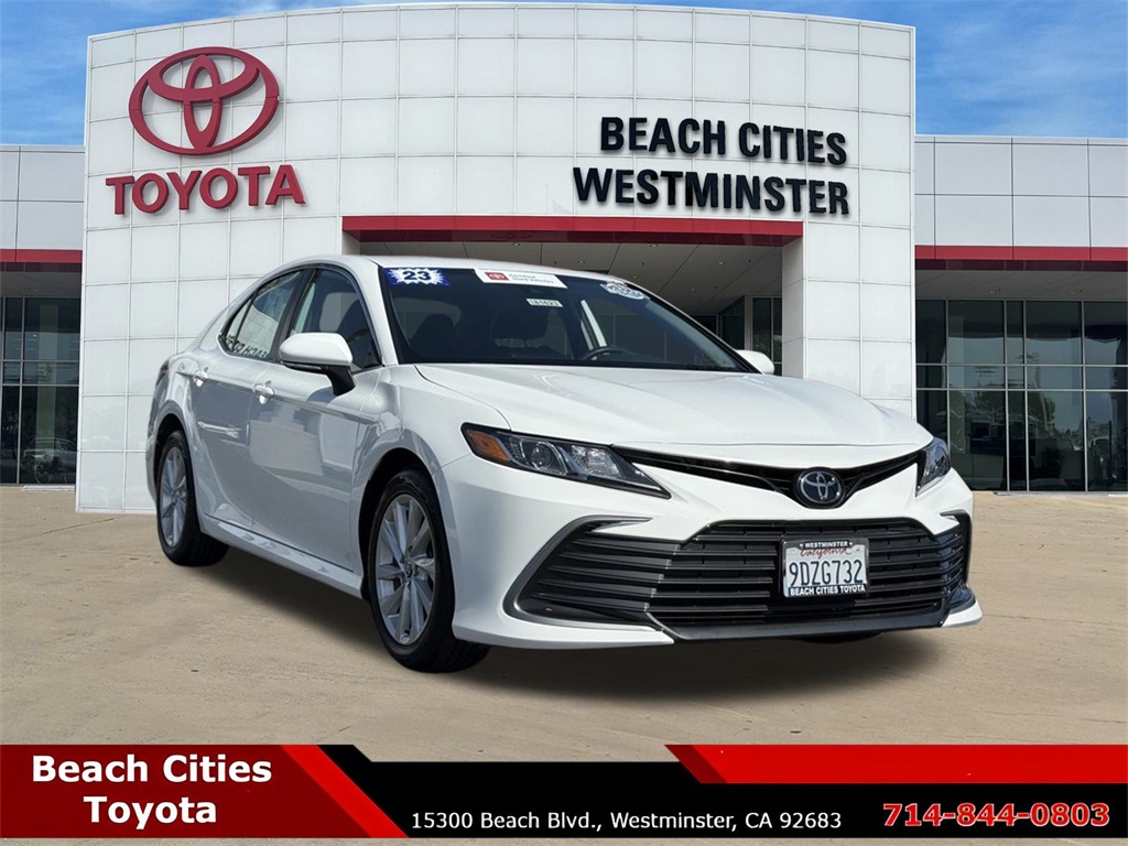 Used 2023 White Toyota LE image 1