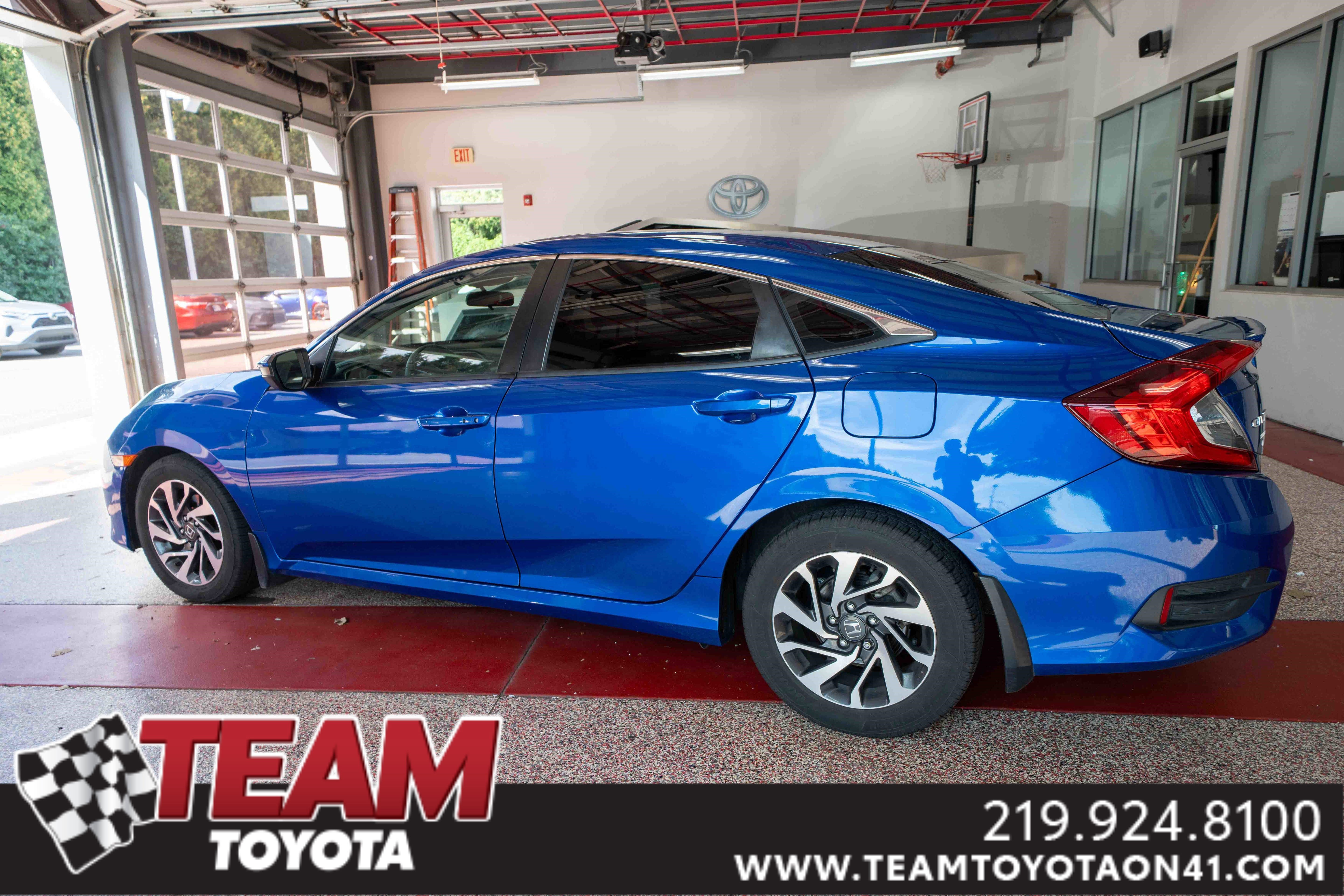 Used 2018 Honda Civic EX with VIN 2HGFC2F80JH003568 for sale in Schererville, IN