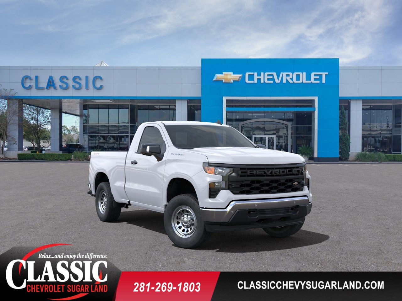 2024 Chevrolet Silverado 1500 WT White at Classic Elite Chevrolet Sugar Land