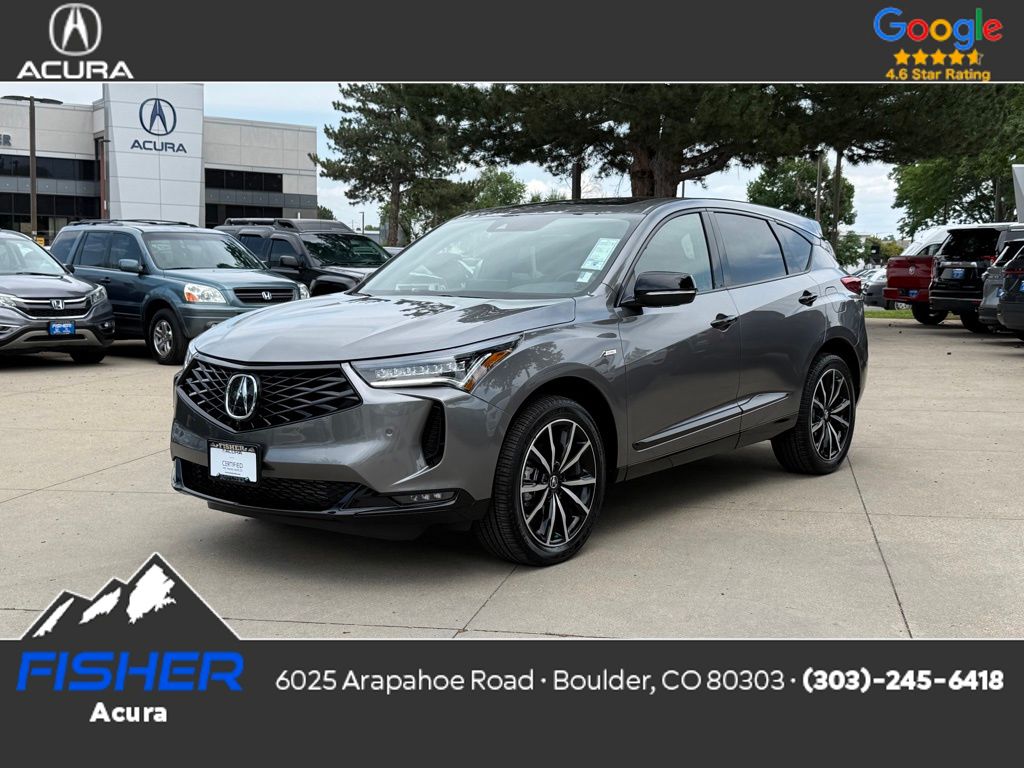 Certified Used 2025 Liquid Carbon Metallic Acura SH-AWD A-SPEC ADV image 1