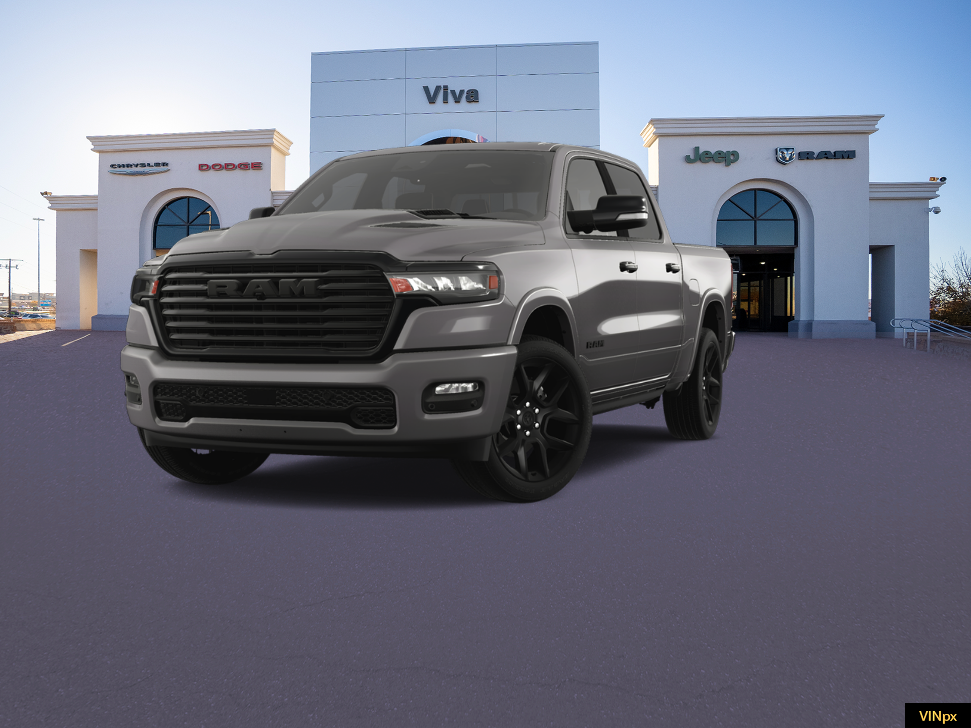 New 2025 Granite Crystal Metallic Clear-Coat Exterior Paint RAM LARAMIE image 1