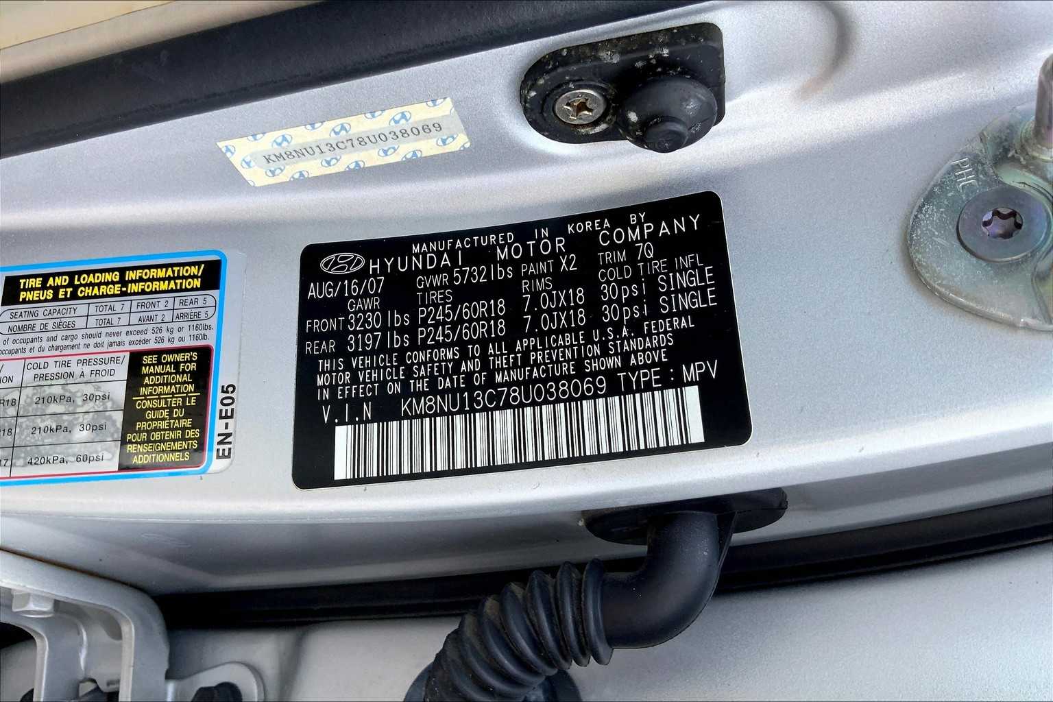 2008 Hyundai Veracruz GLS photo 28