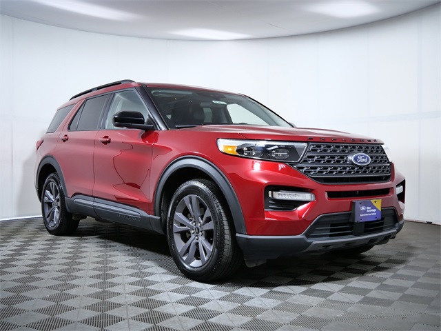 Certified 2023 Ford Explorer XLT with VIN 1FMSK8DH0PGB55193 for sale in Apple Valley, Minnesota