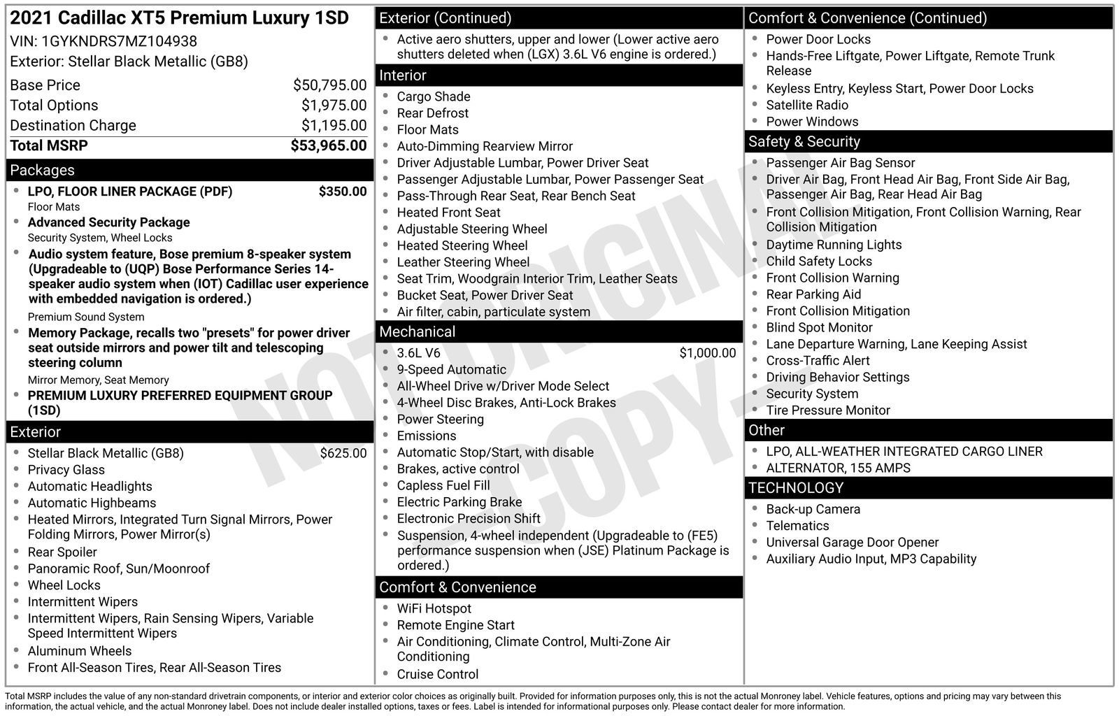 Used 2021 Cadillac XT5 Premium Luxury with VIN 1GYKNDRS7MZ104938 for sale in Baxter, Minnesota