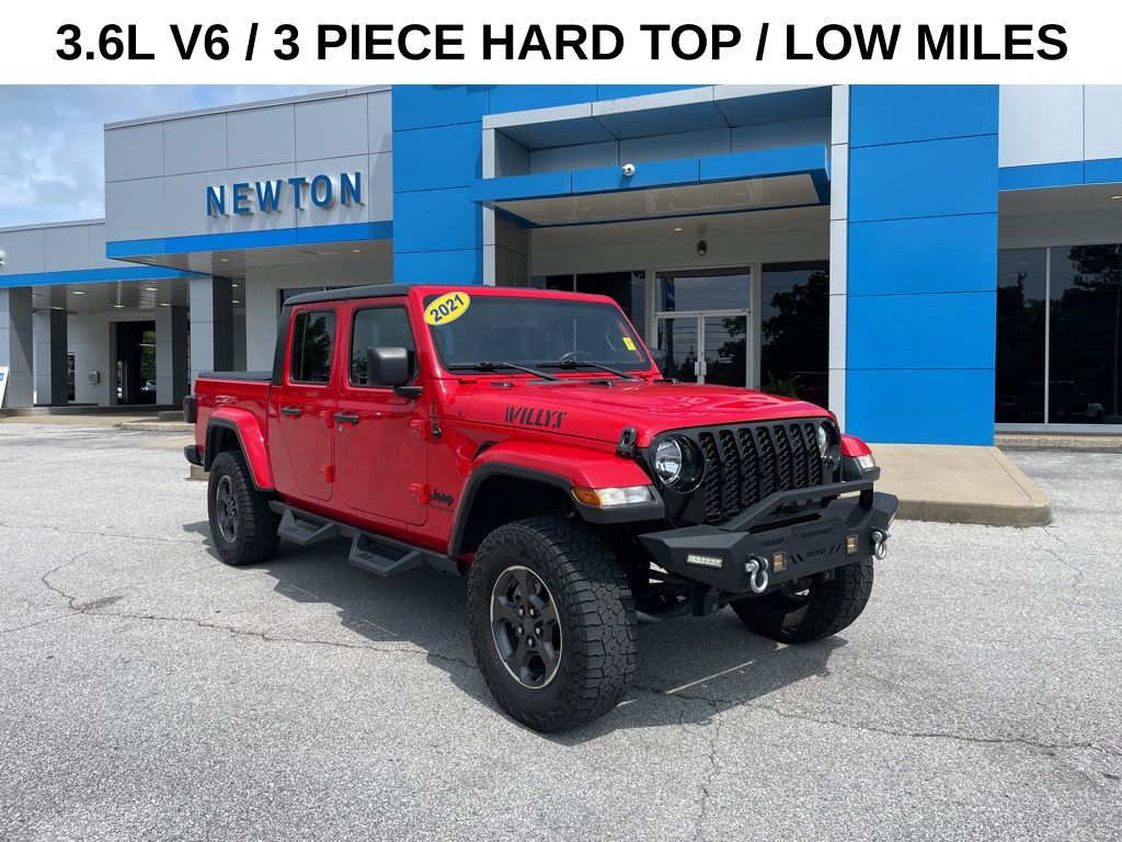 Used 2021 Red Jeep Willys image 1