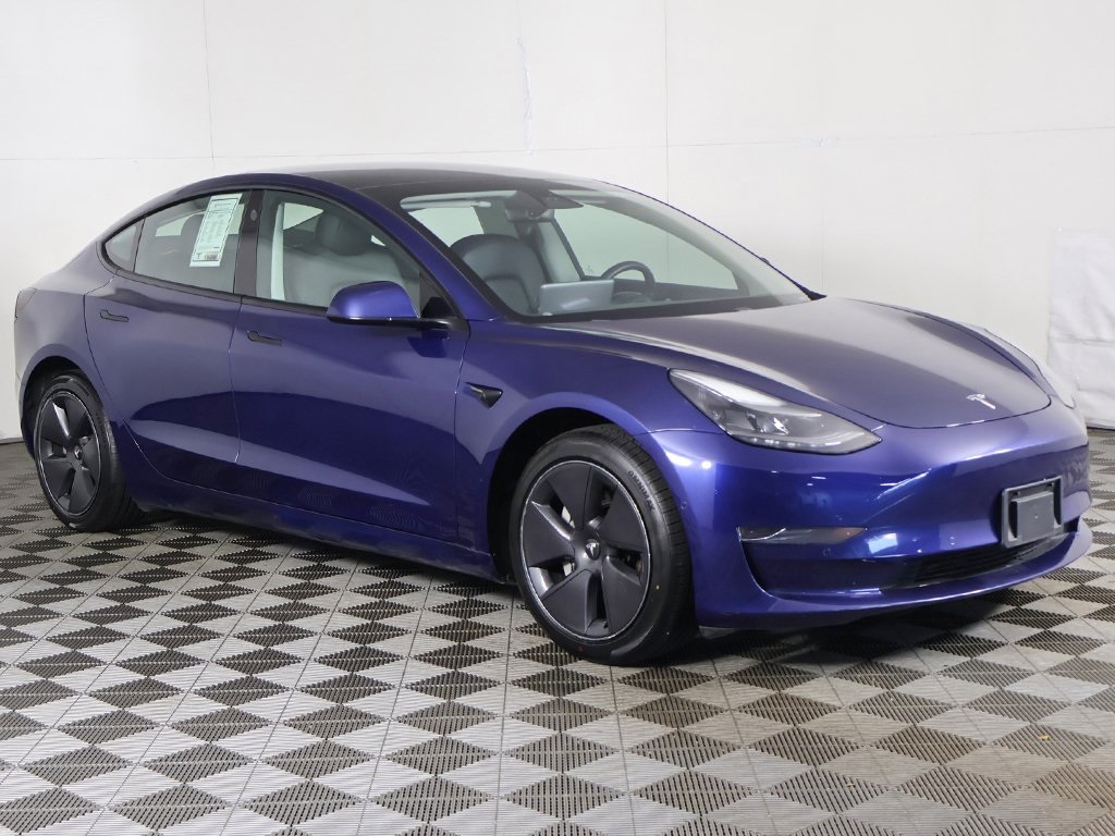 Used 2021 Tesla Model 3 Base with VIN 5YJ3E1EAXMF076130 for sale in Bedford, OH