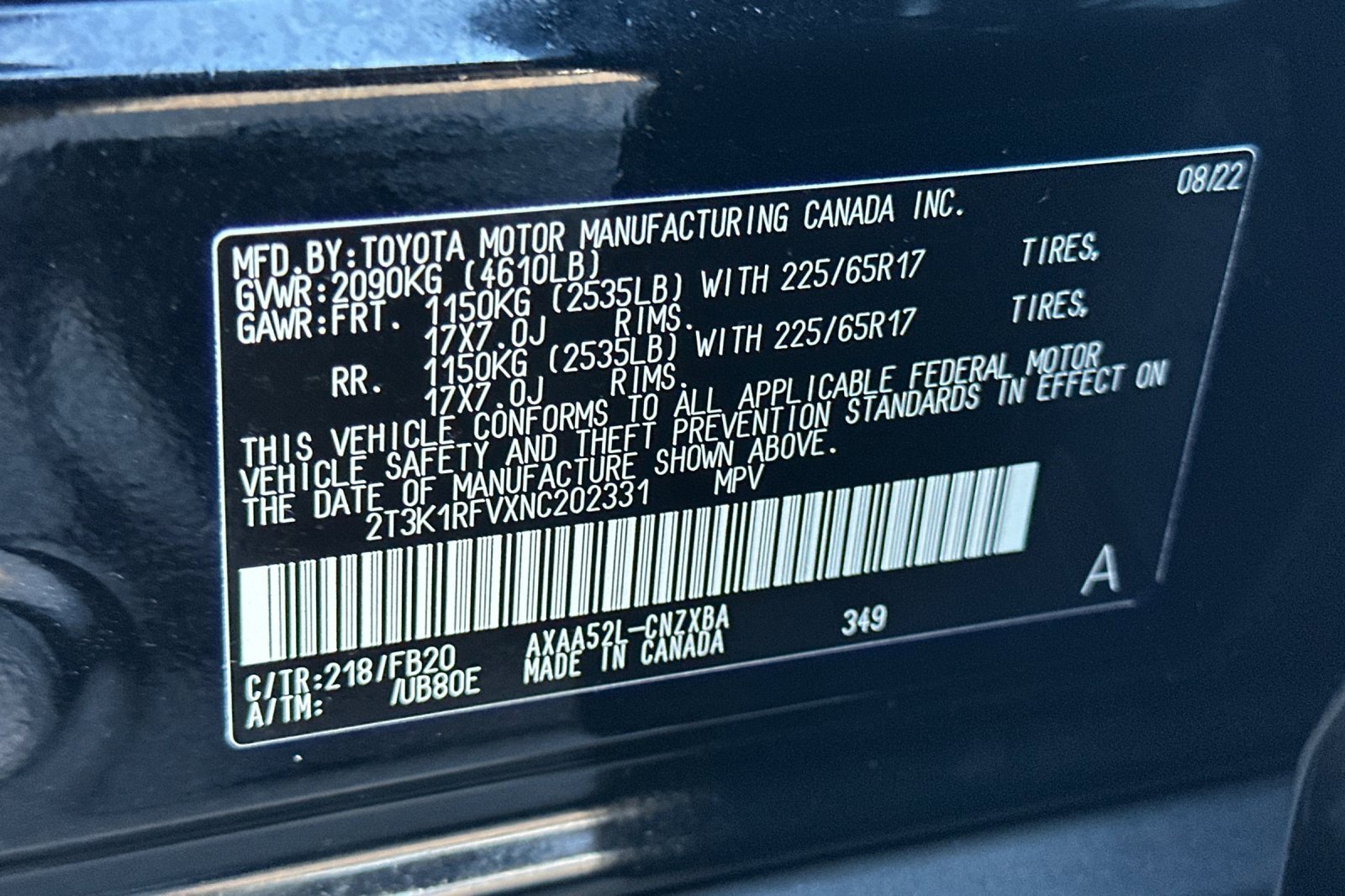2022 Toyota RAV4 LE photo 38