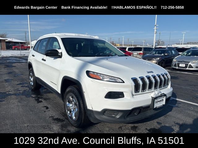 Used 2015 Jeep Cherokee Sport with VIN 1C4PJMAB9FW545784 for sale in Council Bluffs, IA