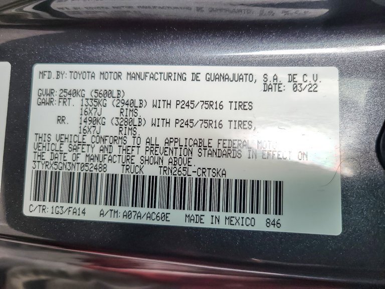 2022 TOYOTA TACOMA - Image 21