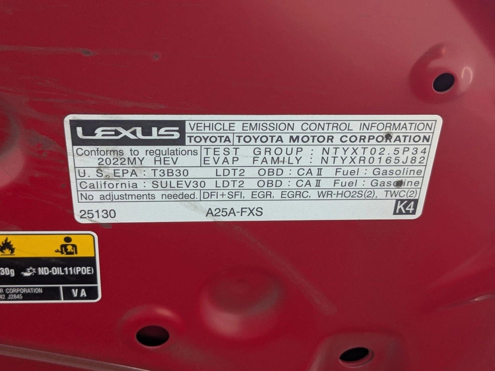 2022 Lexus NX 350h Premium photo 23