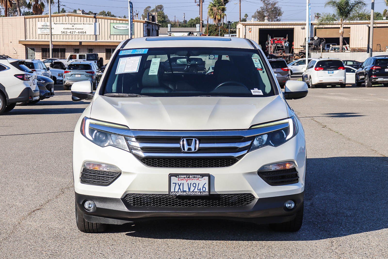 Certified 2017 Honda Pilot EX-L with VIN 5FNYF5H54HB007383 for sale in Signal Hill, CA