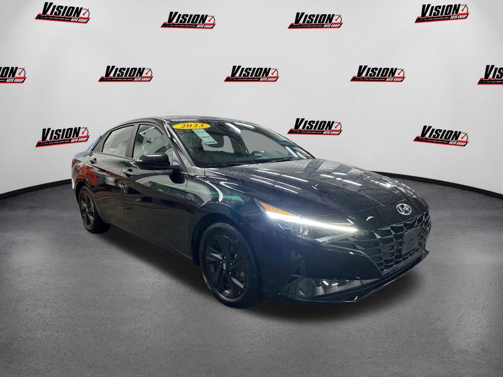 2023 Hyundai Elantra Hybrid Blue photo 3