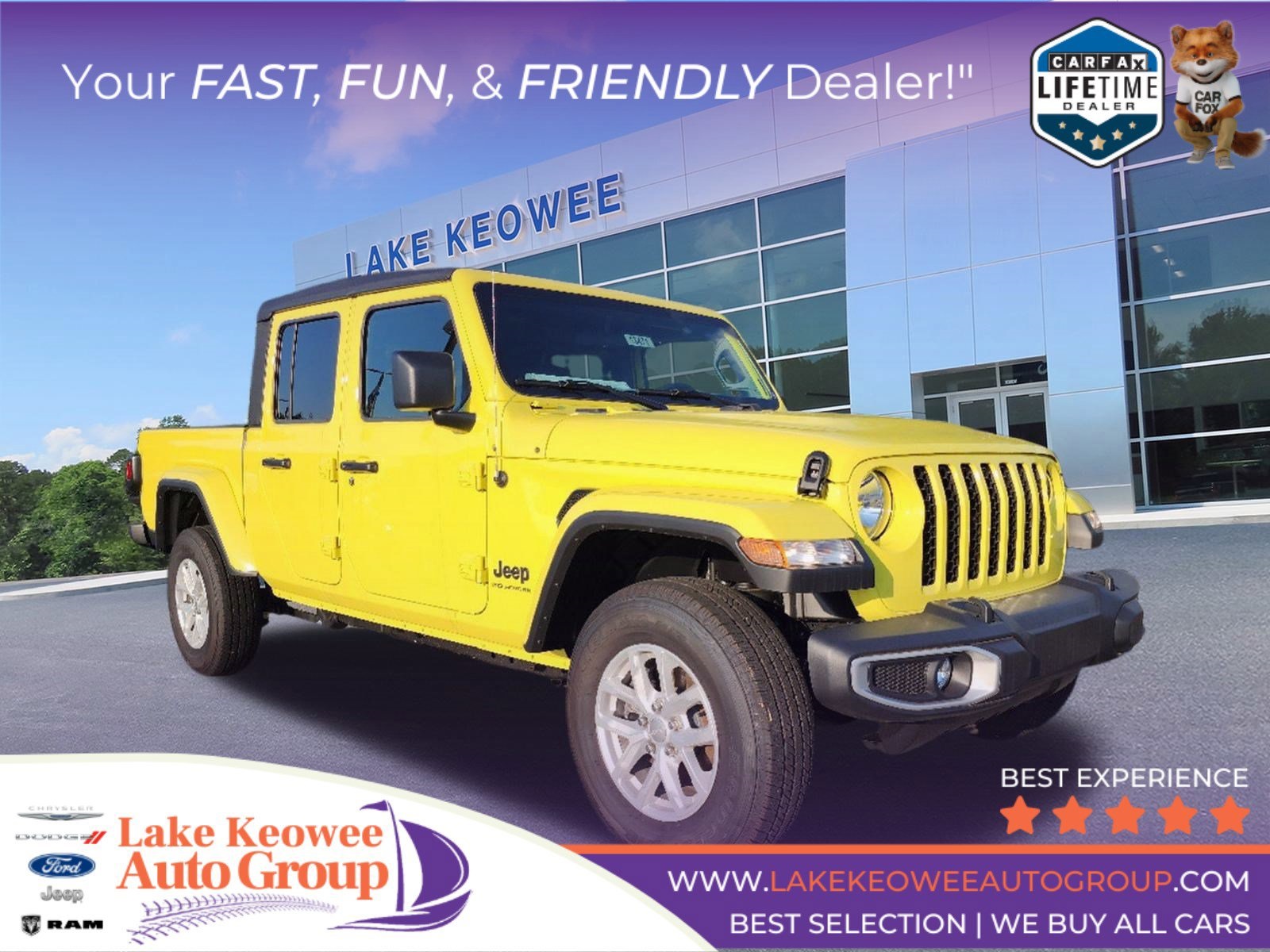 New 2023 Jeep Gladiator Sport Crew Cab in Seneca #18471 | Lake 
