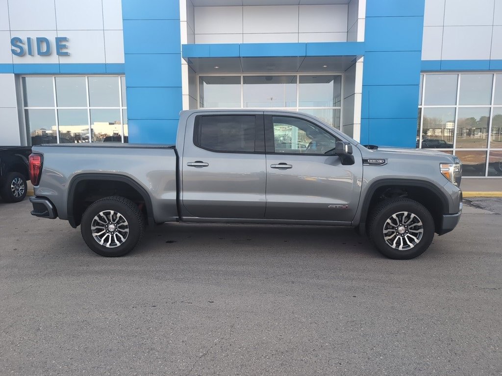 Used 2021 Satin Steel Metallic GMC AT4 image 1