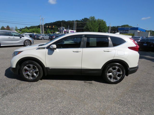Used 2018 Honda CR-V EX with VIN 2HKRW2H5XJH619582 for sale in West Warwick, RI