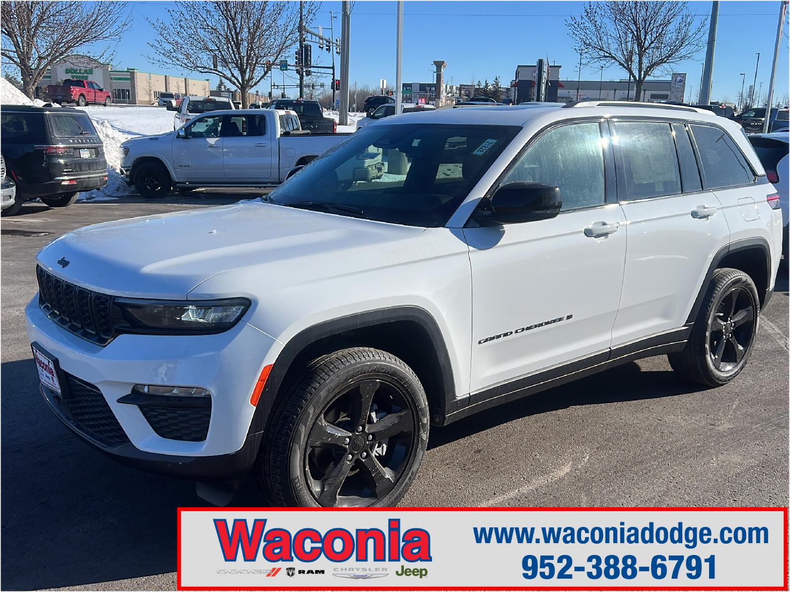 New 2025 Bright White Clear-Coat Exterior Paint Jeep Limited image 1