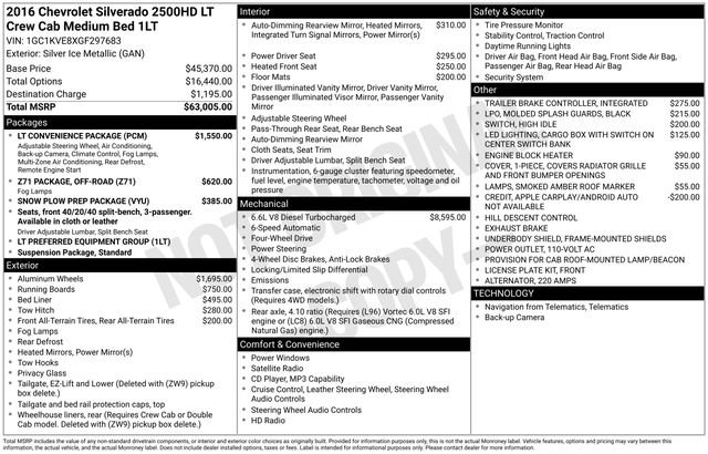 2016 Chevrolet Silverado 2500HD LT's photo