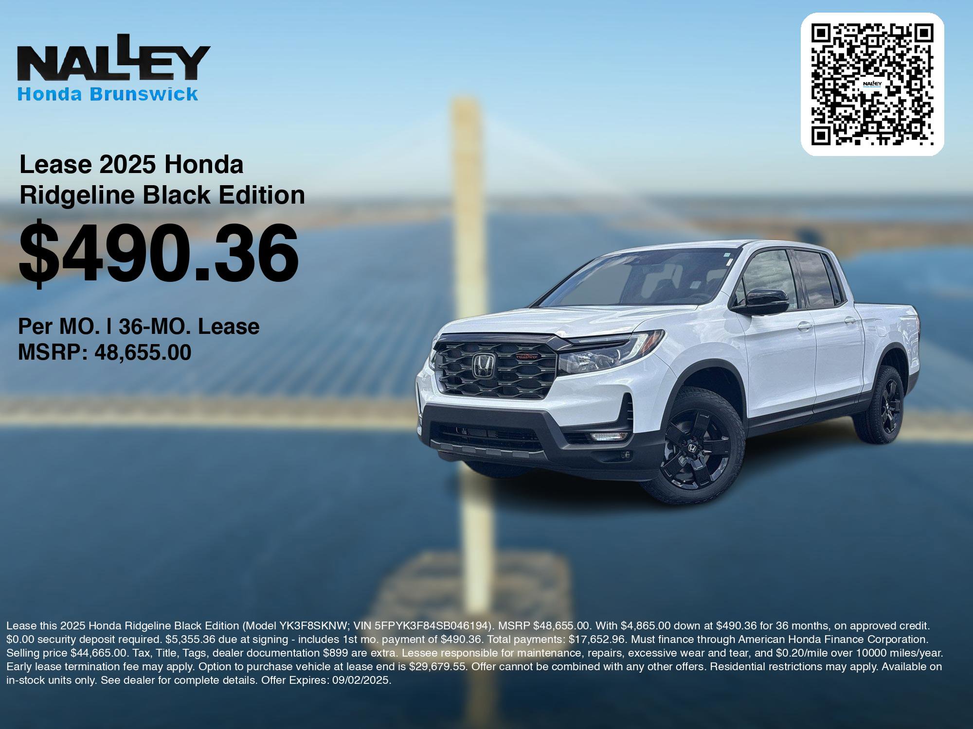 2025 Honda Ridgeline Black Edition photo 3
