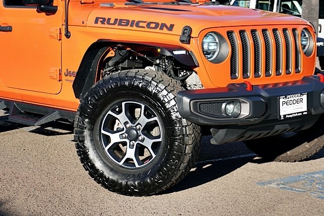 Used 2018 Orange Jeep Unlimited Rubicon image 3