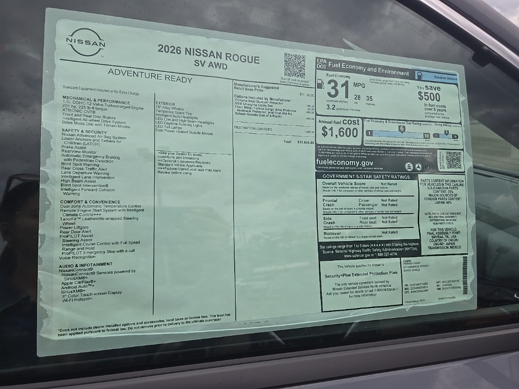 2026 Nissan Rogue SV photo 34
