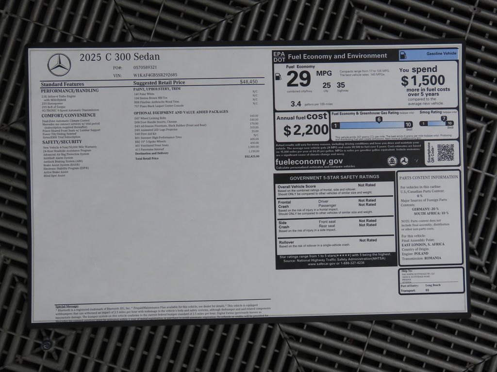 2025 Mercedes Benz C 300 photo 9