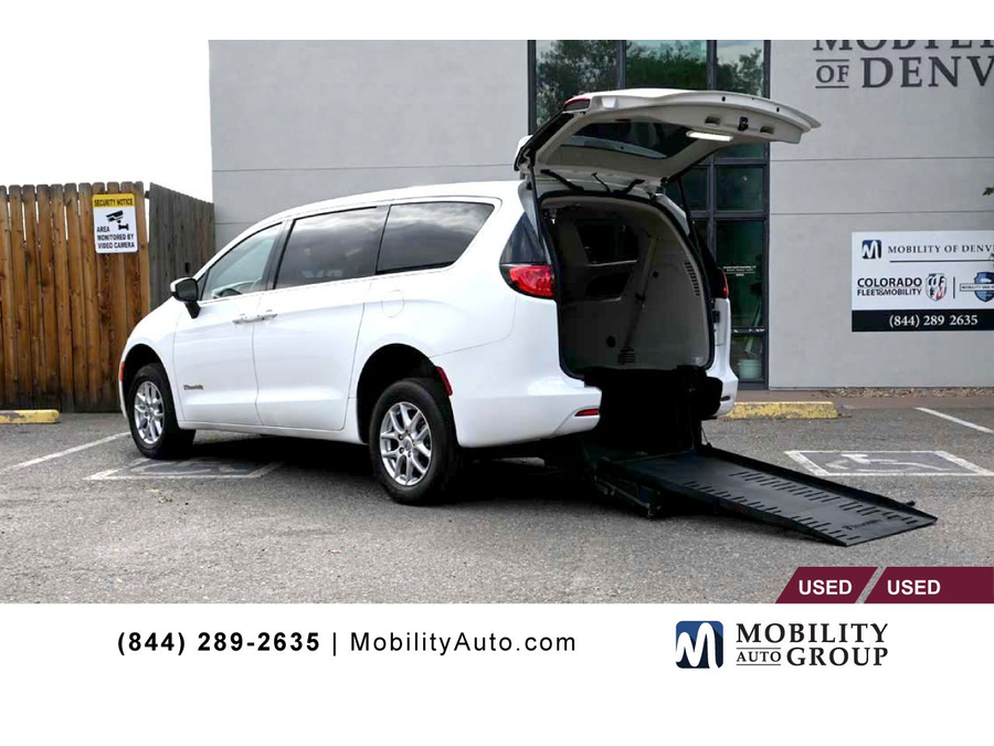 Pre-Owned 2023 Chrysler Voyager LX Mobility Handicap Van BraunAbility Manual Fold Out Long Channel Rear Entry's photo