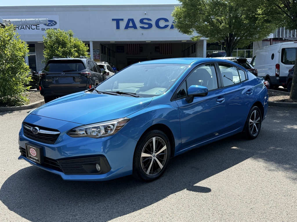 Used 2020 Ocean Blue Pearl Subaru Premium image 1