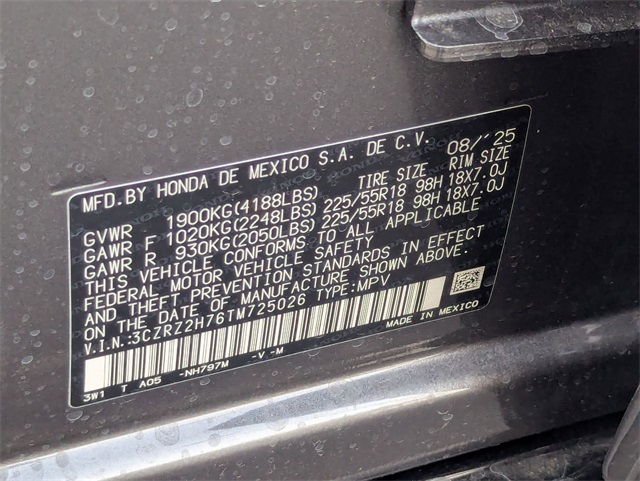 2026 Honda HR-V EX-L photo 22