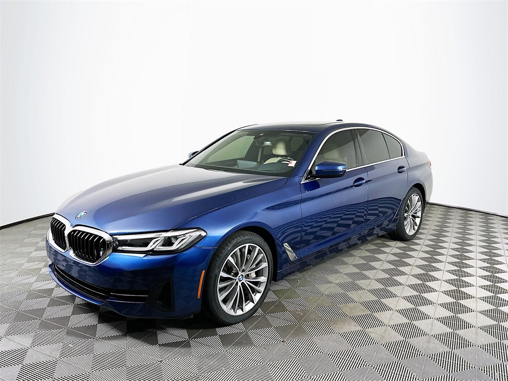 Used 2023 Blue Metallic BMW 540i xDrive image 1