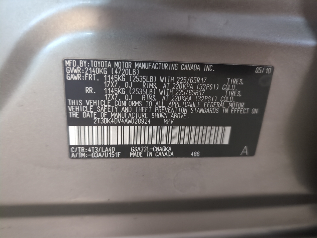 2010 Toyota RAV4 Limited photo 32