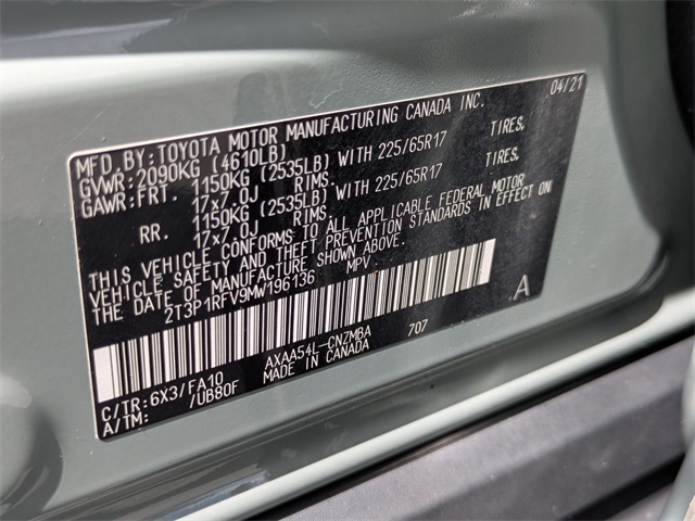 2021 Toyota RAV4 XLE photo 28