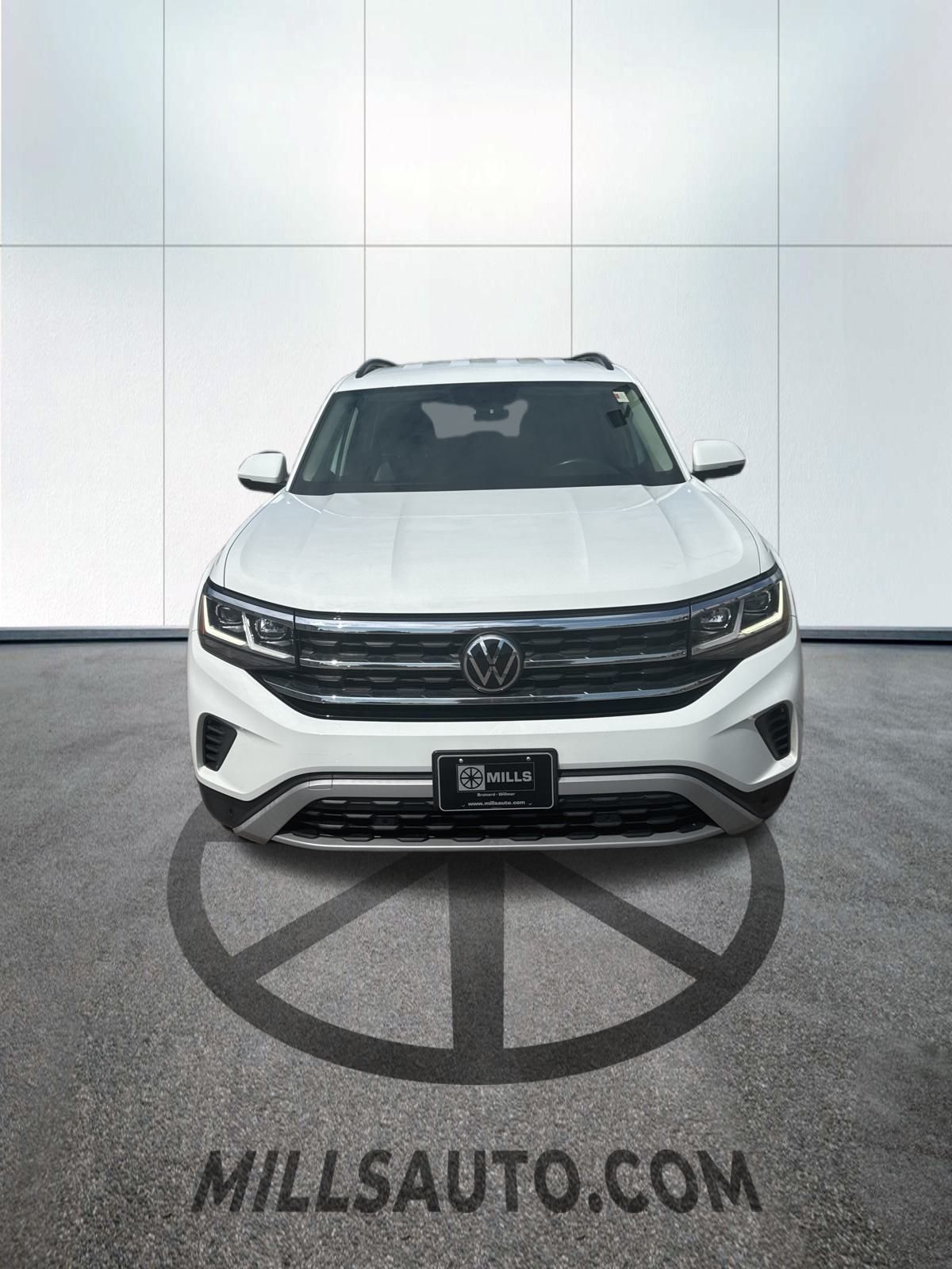 Used 2021 Volkswagen Atlas SE w/Tech with VIN 1V2HR2CA7MC606407 for sale in Baxter, Minnesota