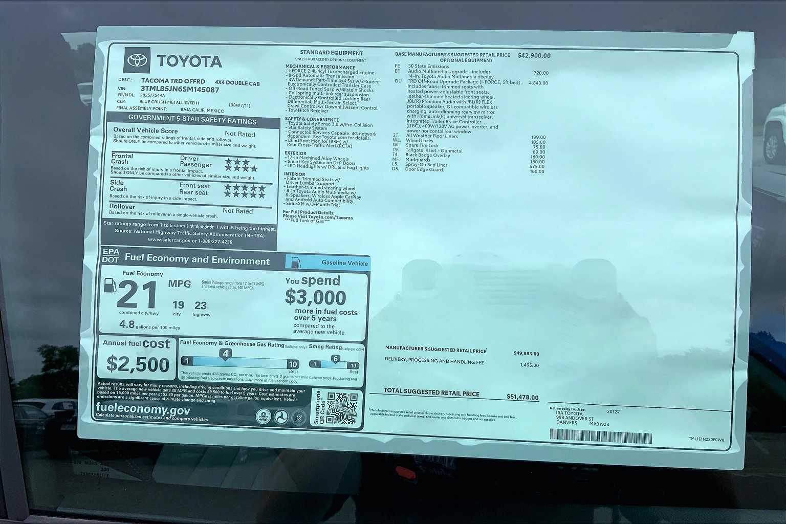 2025 Toyota Tacoma TRD Off-Road 4x4 Double Cab photo 20