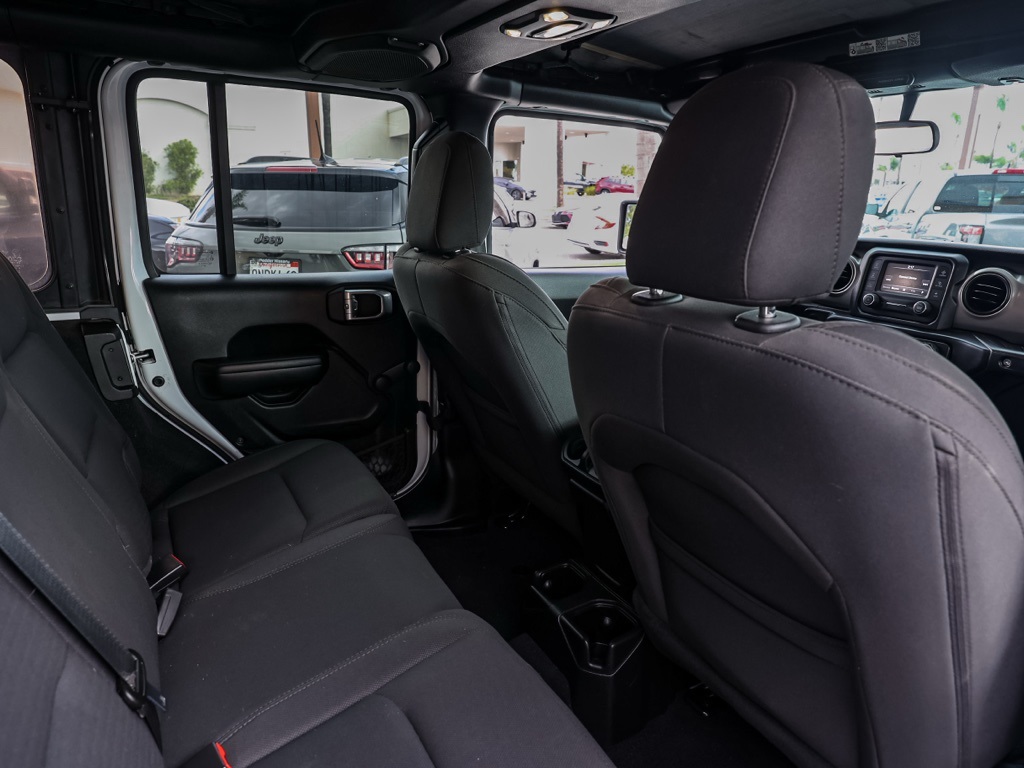 Used 2021 White Jeep Unlimited Sport image 14