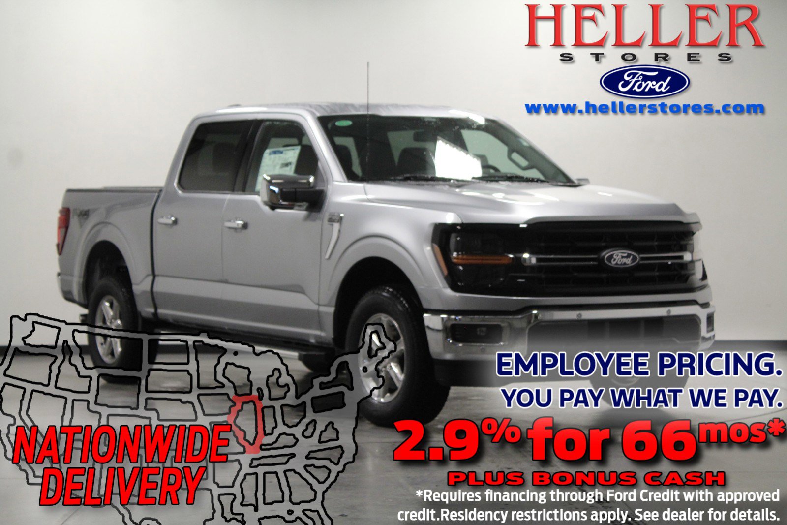 New 2024 Iconic Silver Metallic Ford XLT image 1