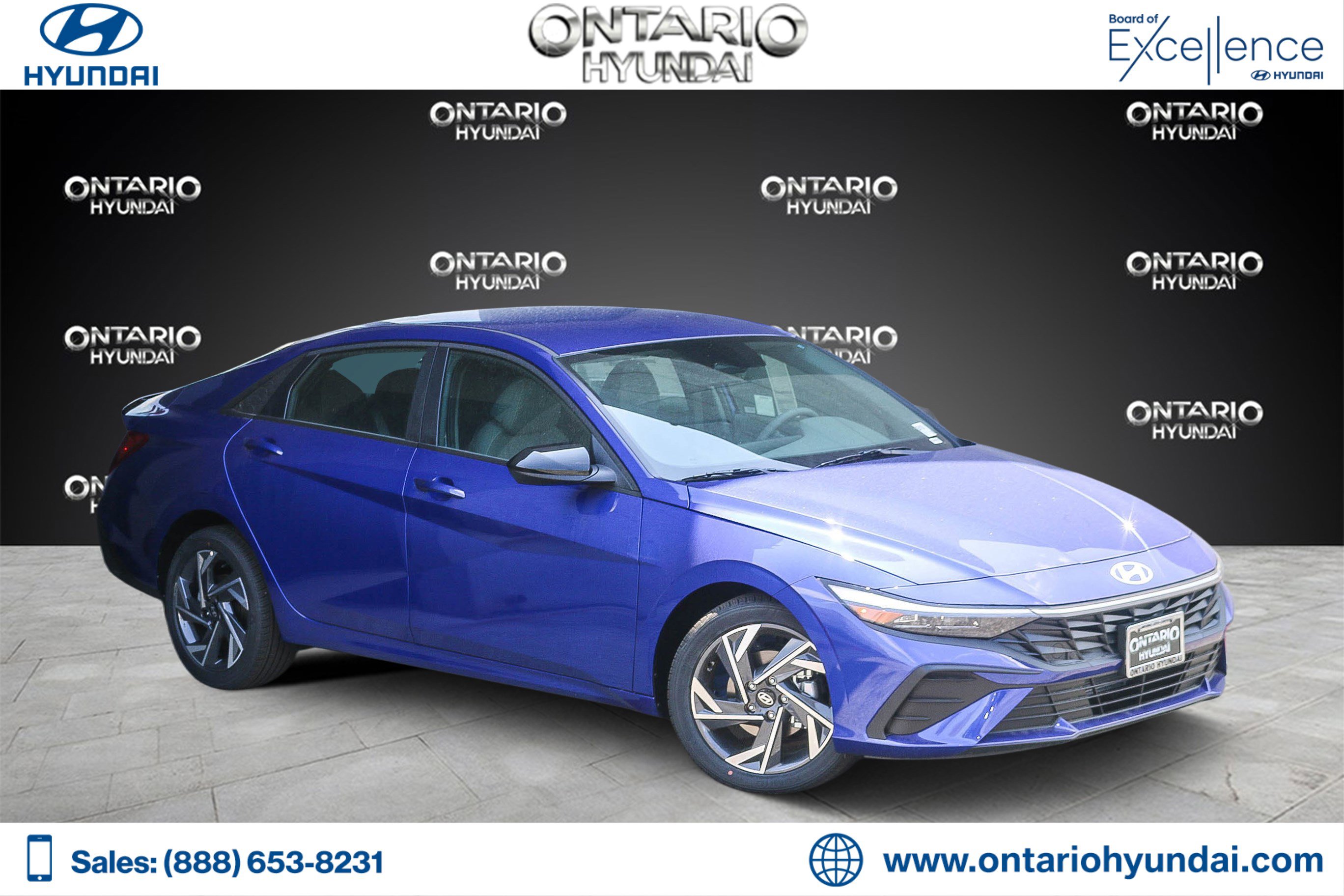 New 2025 Intense Blue Hyundai SEL Sport image 1