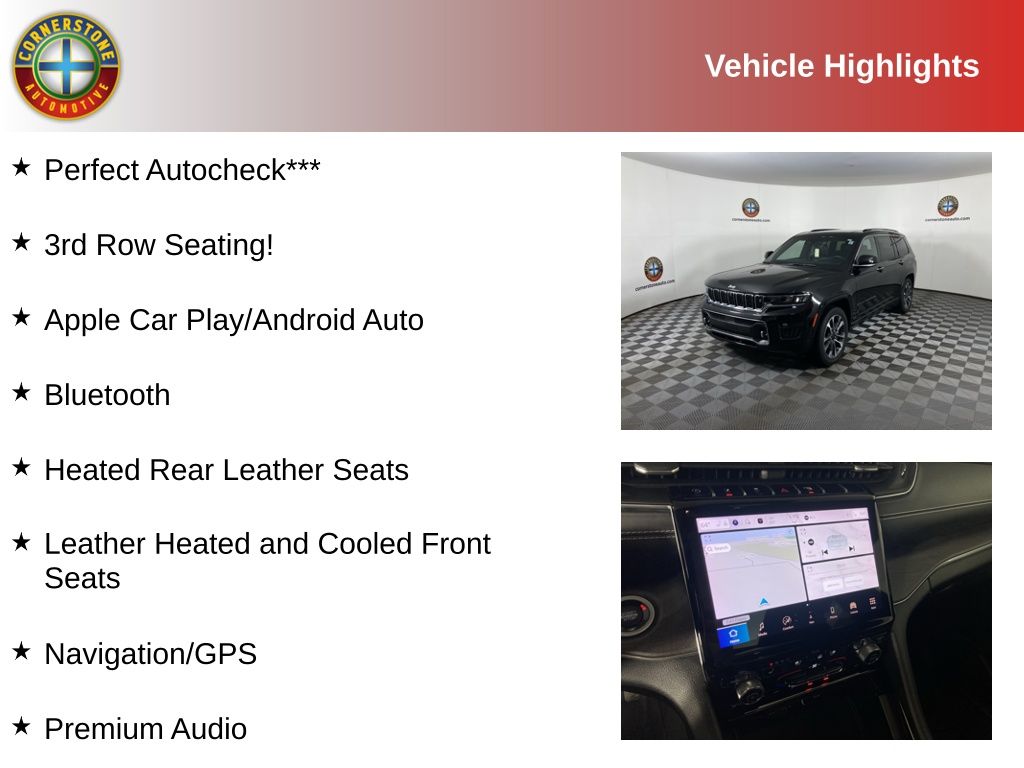 Used 2023 Jeep Grand Cherokee L Overland with VIN 1C4RJKDG4P8713521 for sale in Elk River, Minnesota