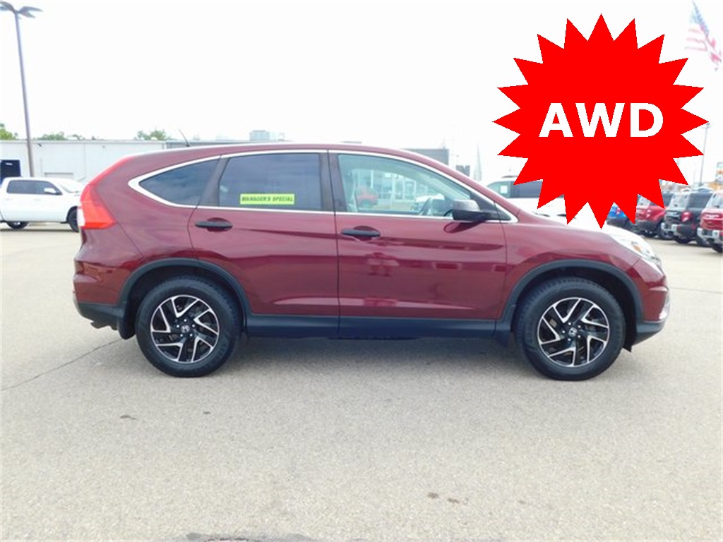 Used 2016 Honda CR-V SE with VIN 2HKRM4H43GH691239 for sale in Richmond, IN