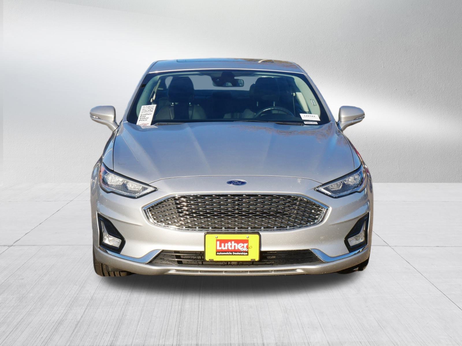Certified 2019 Ford Fusion Hybrid Titanium with VIN 3FA6P0RU6KR106733 for sale in Coon Rapids, Minnesota