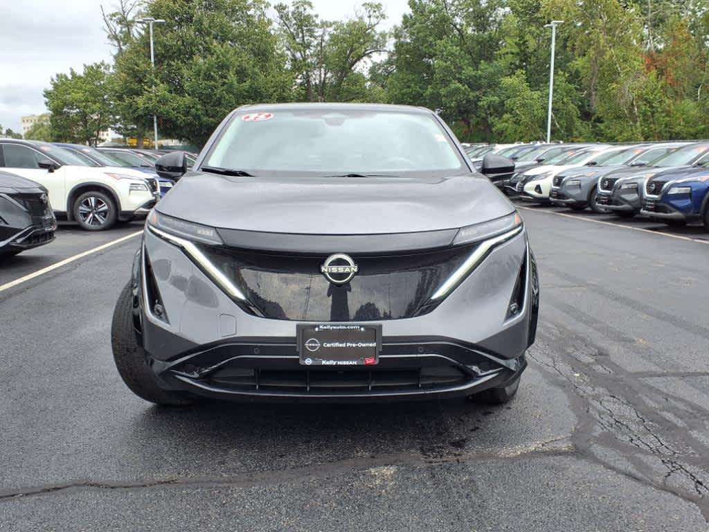 Certified 2025 Nissan ARIYA Evolve+ with VIN JN8BF0BE5SM464255 for sale in Woburn, MA