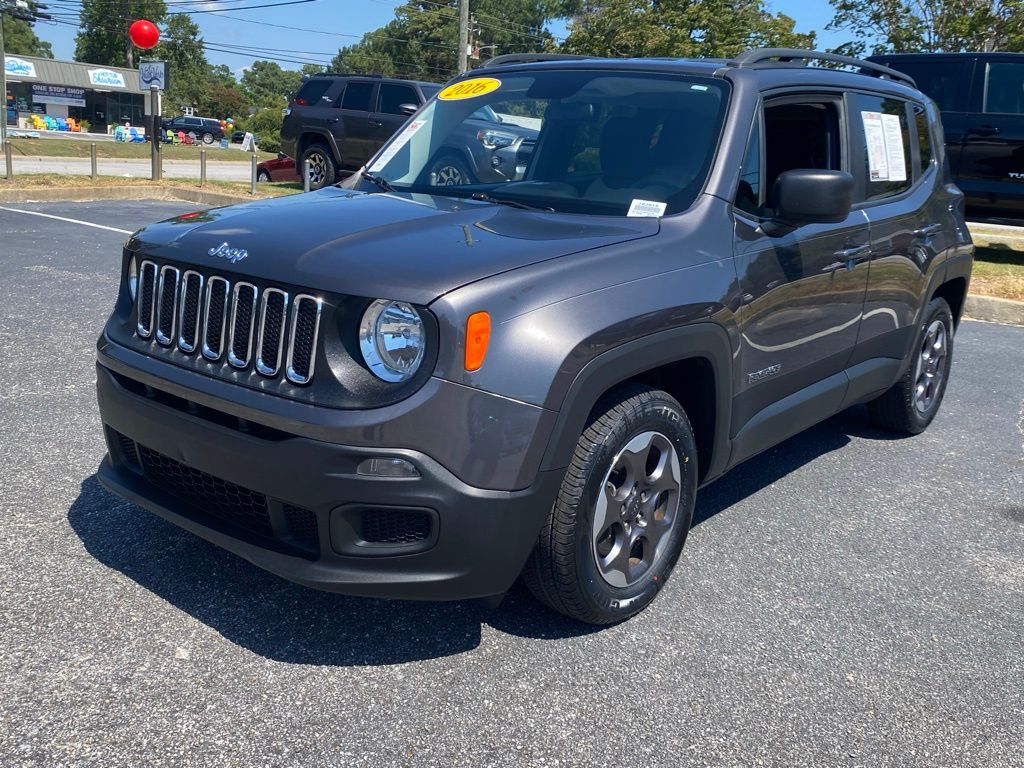 Used 2016 Jeep Renegade Sport with VIN ZACCJAAT6GPE32184 for sale in Florence, SC