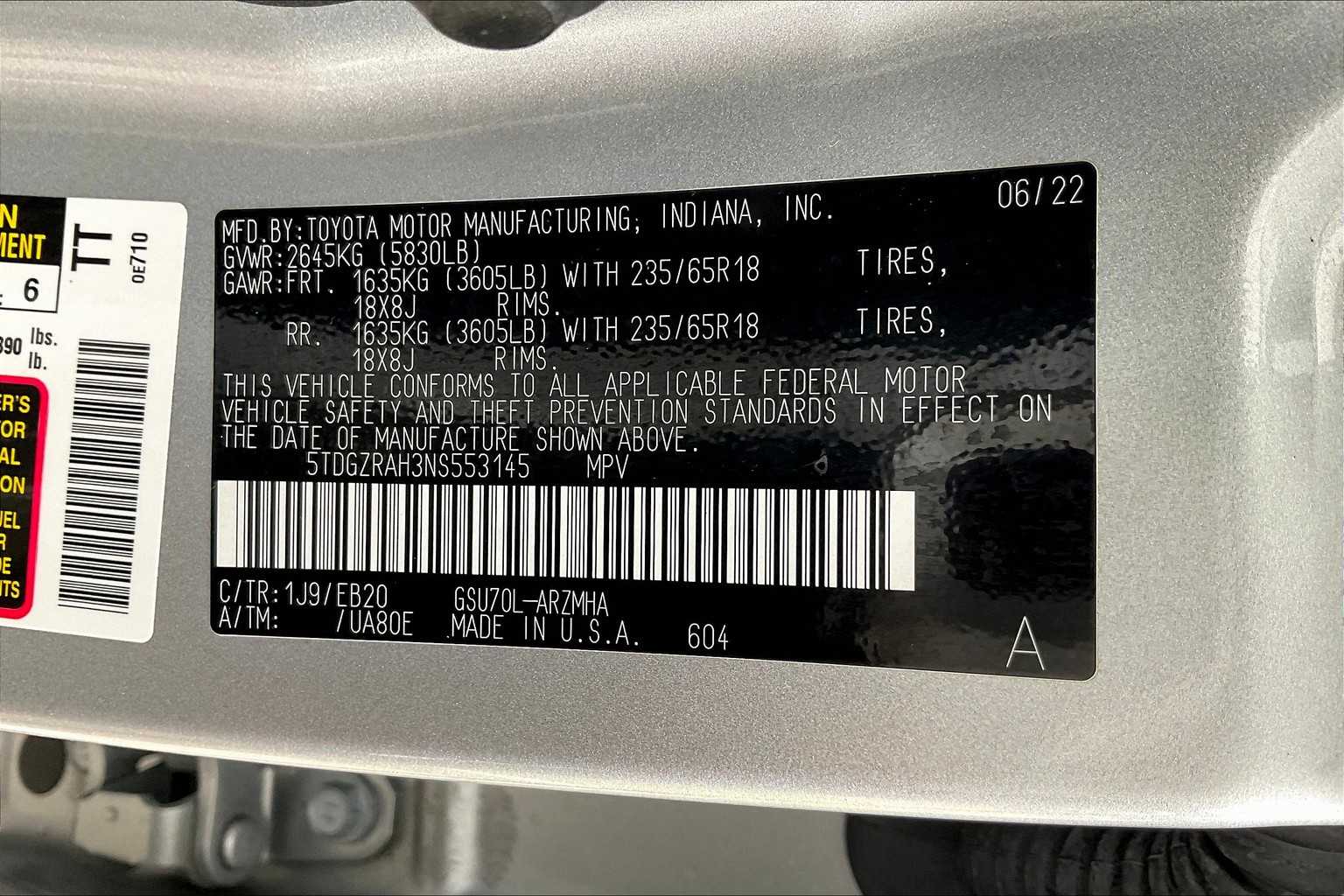 2022 Toyota Highlander XLE photo 30