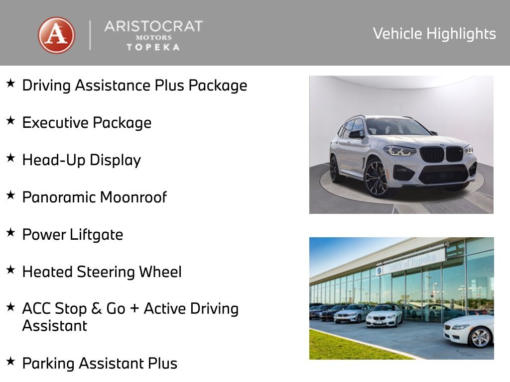 Used 2020 BMW X3 M Base with VIN 5YMTS0C07L9B50281 for sale in Kansas City