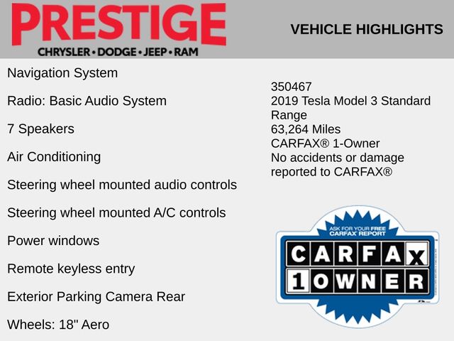 Used 2019 Tesla Model 3 Base with VIN 5YJ3E1EA2KF427349 for sale in Las Vegas, NV