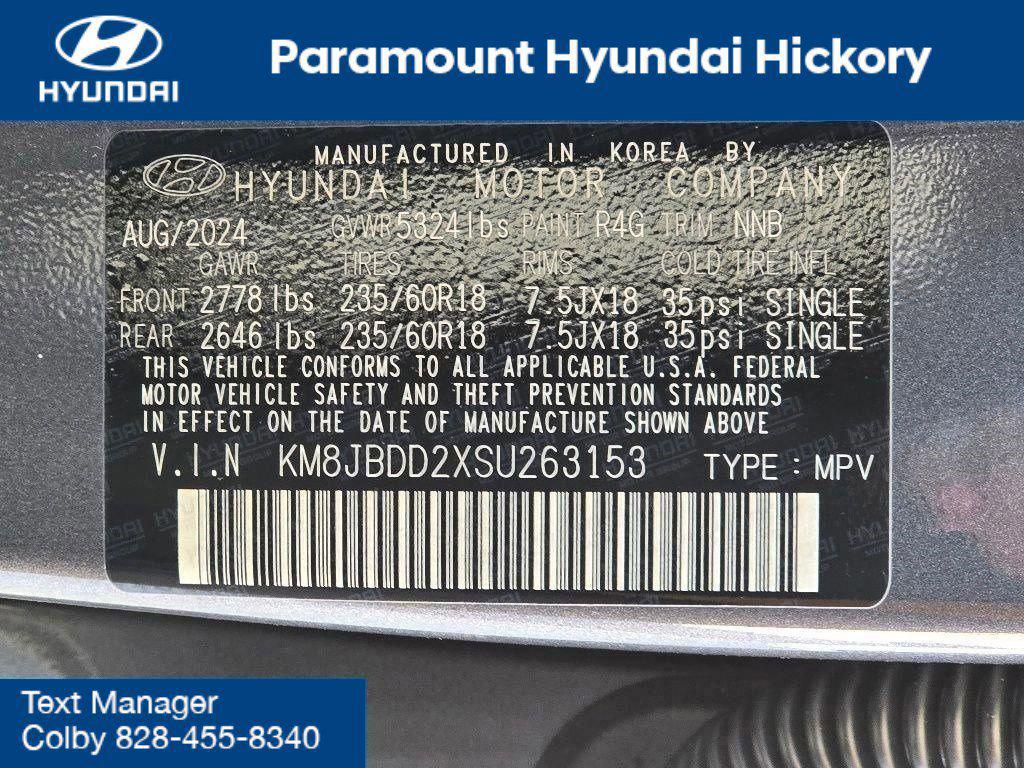 2025 Hyundai Tucson Plug-in Hybrid SEL photo 25