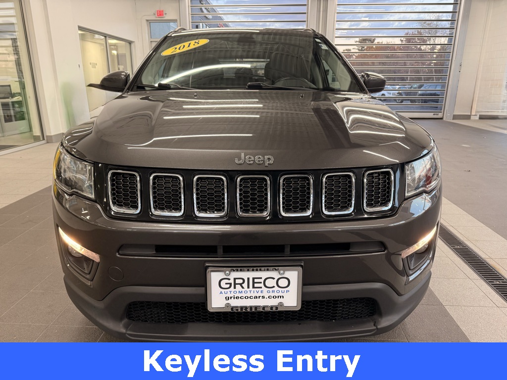 Certified 2018 Jeep Compass Latitude with VIN 3C4NJDBB0JT457193 for sale in Methuen, MA