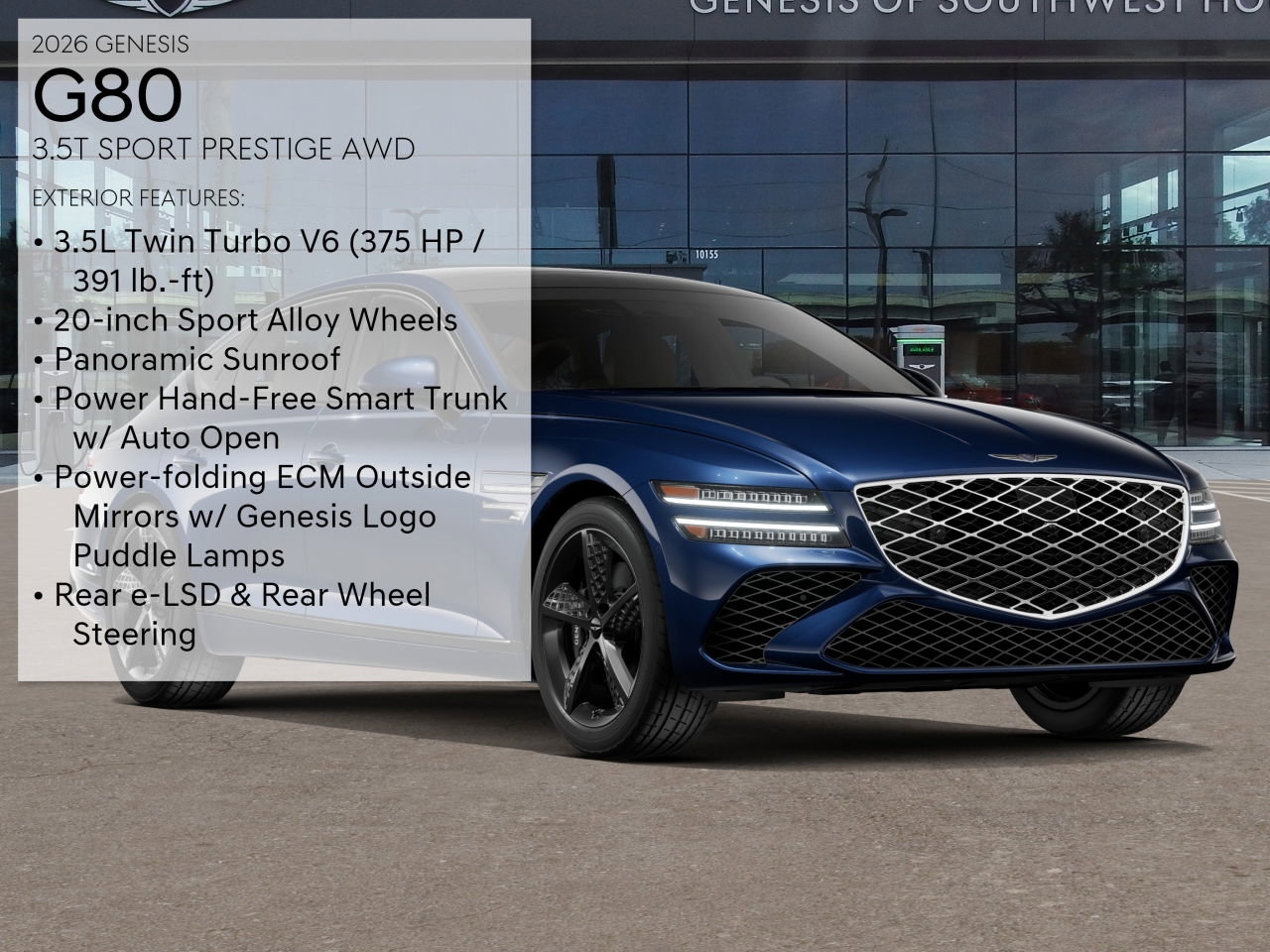 2026 Genesis G80 3.5T Sport Prestige AWD photo 3