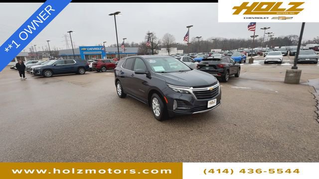 Certified 2022 Chevrolet Equinox LT with VIN 2GNAXUEV2N6108721 for sale in Hales Corners, WI