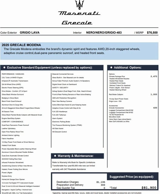 2025 Maserati Grecale